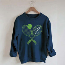 Custom Name Tennis Sweatshirt, Tennis Player Gift