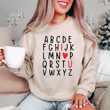 Lustiges „Ich liebe dich“-Sweatshirt