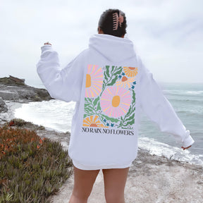 Retro Floral Print Hoodie