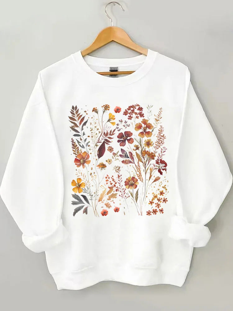 Vintage Cottagecore Flower Sweatshirt