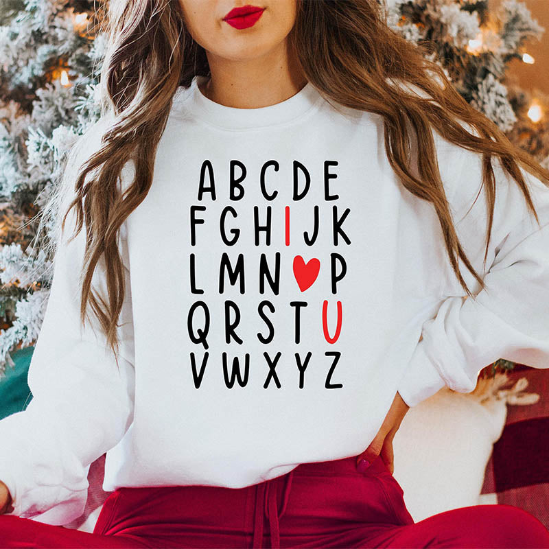 Lustiges „Ich liebe dich“-Sweatshirt