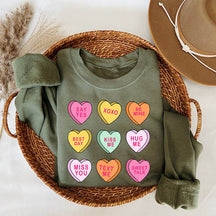 Be Mine Conversation Hearts Sweatshirt