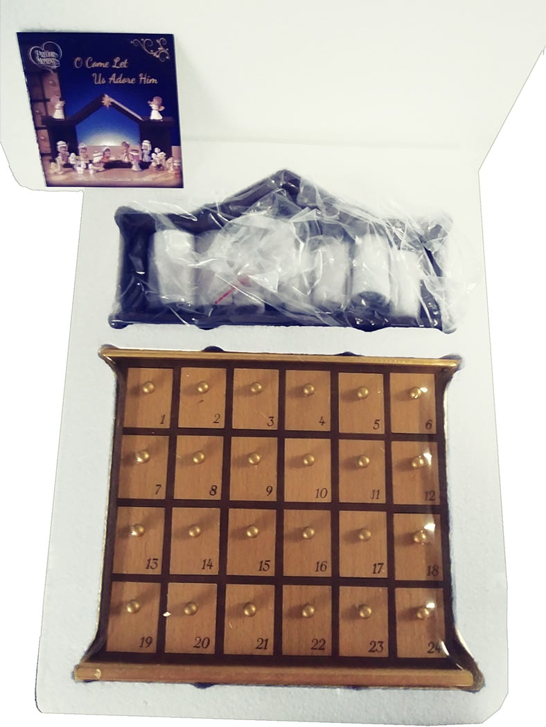 🔥LAST DAY 45% OFF✝️🎁Precious Moments, Nativity Advent Calendar