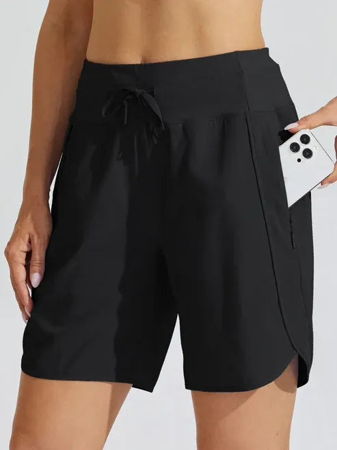 ⏰Hot Sale Women's Active 7 Inseam Athletic Long Running High Wasistband Shorts