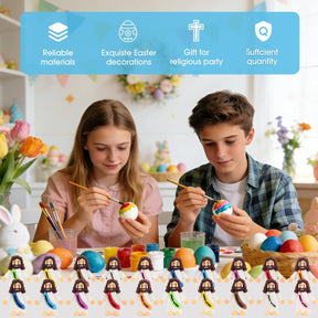 🔥 Little Jesus Figurines in Bulk, Pocket Jesus Loves You, Jesus Small Figures, Little Tiny Jesus Figures for Church Christmas Party Favors Baptism Gifts