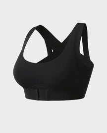 Front Closure Cross-Back Wireless Posture Bra