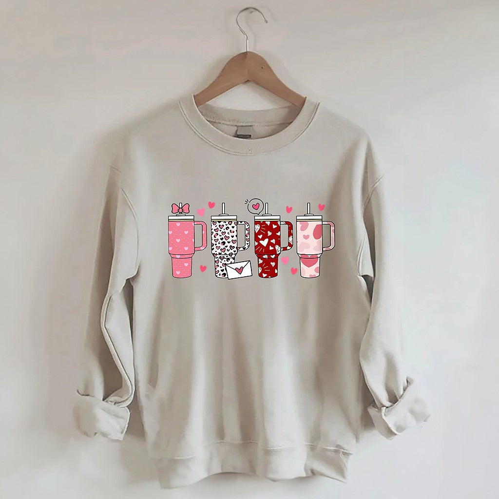 Retro Obsessive Cup Disorder Valentinstag Sweatshirt