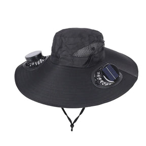 Solar Rechargeable Cooling Fan Hat