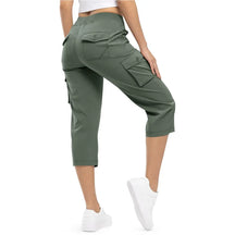 Women's Lightweight Hiking Capris: Quick-Dry. 6 Pockets. Loose Fit