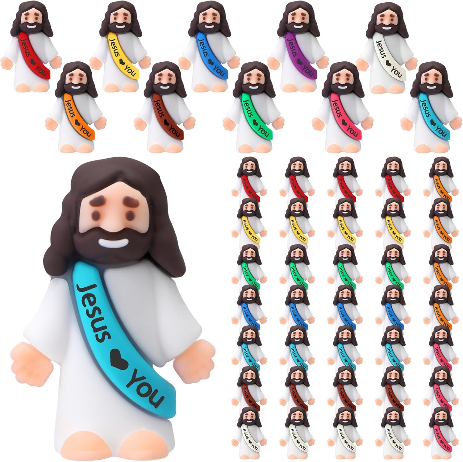 🔥Original Design Mini Jesus Figures Jesus Loves You