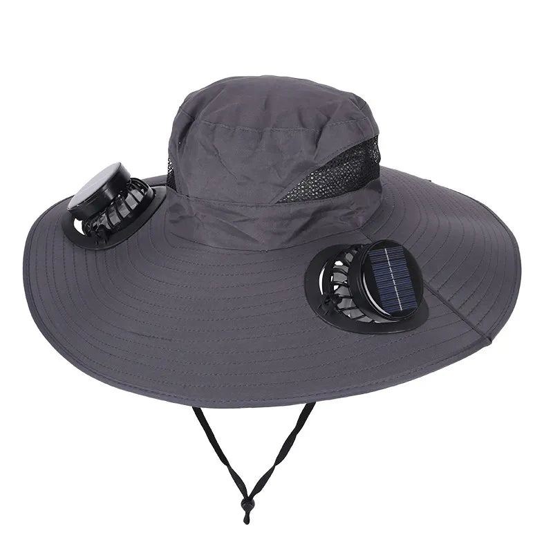 Solar Rechargeable Cooling Fan Hat
