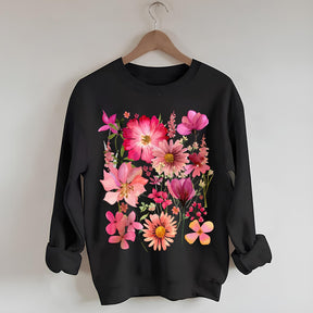 Vintage Pressed Flowers Sweatshirt