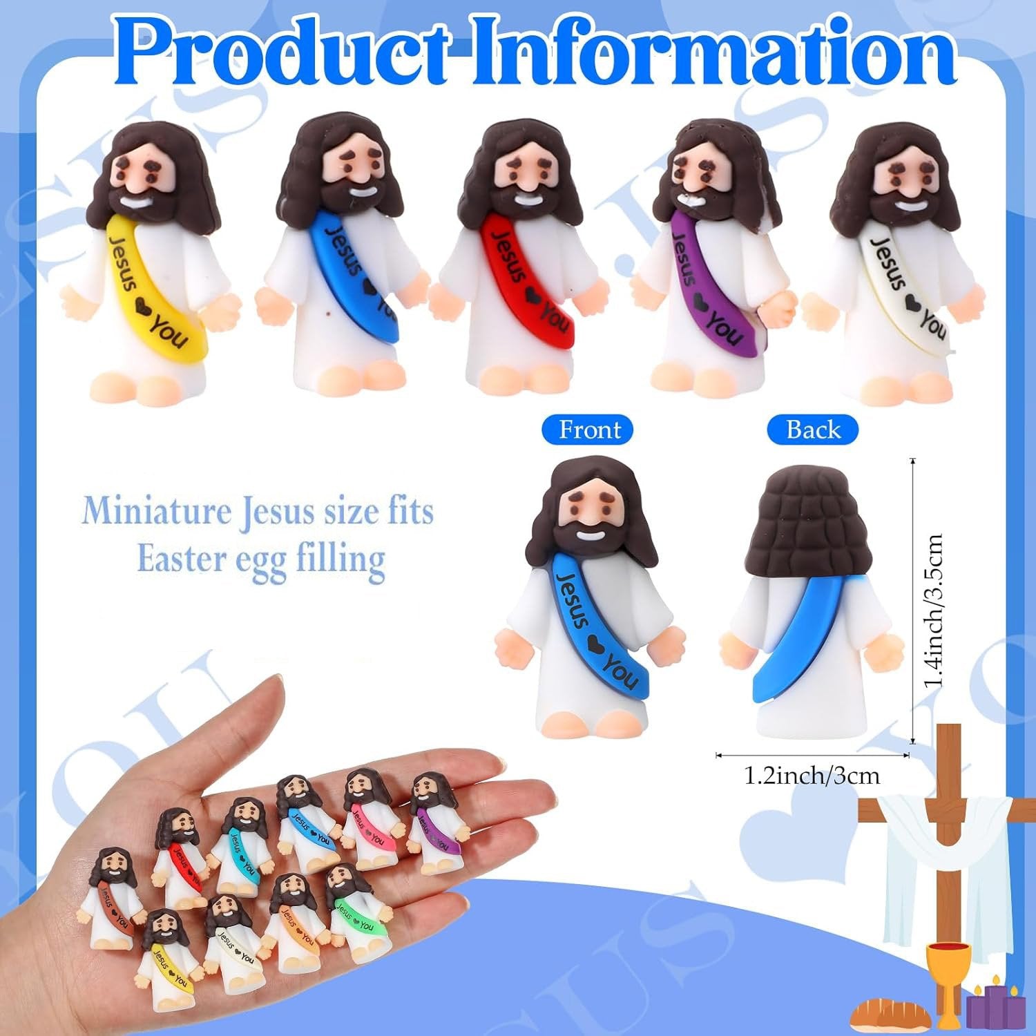 🔥Original Design Mini Jesus Figures Jesus Loves You