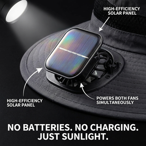 SolBreeze AirHat™ | Solar Powered Hat
