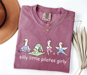 Comfort Colors Silly Little Pilates Girly T-Shirt