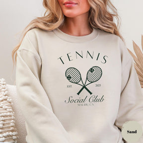 Personalized Tennis Social Club Sweatshirt