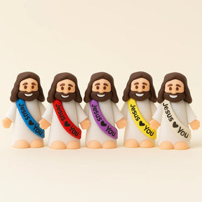 🔥Original Design Mini Jesus Figures Jesus Loves You