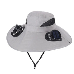 Solar Rechargeable Cooling Fan Hat