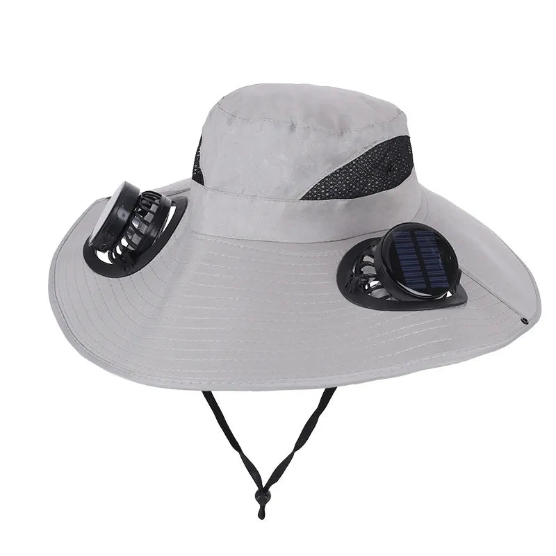 Solar Rechargeable Cooling Fan Hat