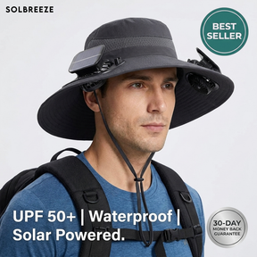 SolBreeze AirHat™ | Solar Powered Hat