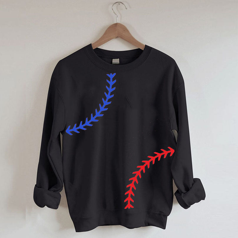Baseball Print Sweatshirt