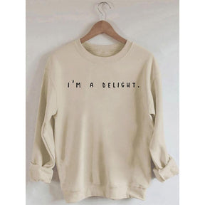 I'm A Delight Printed Sweatshirt