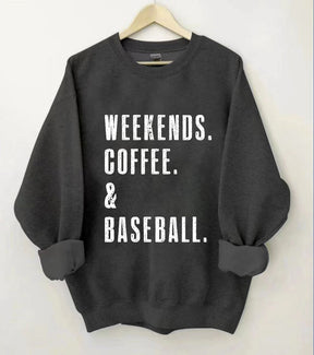 Sweat-shirt café et baseball du week-end