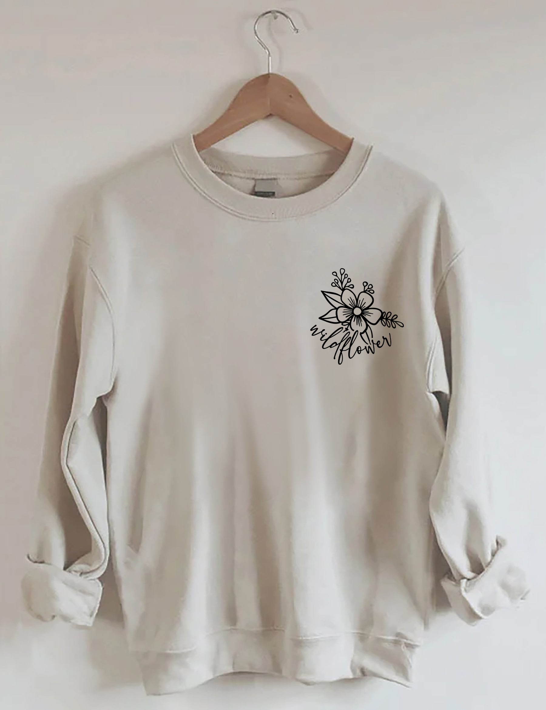 Sweat-shirt J'aime les fleurs sauvages