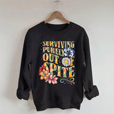 Sweat-shirt Survivre purement par dépit