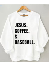 Sweat-shirt de baseball Jésus Café