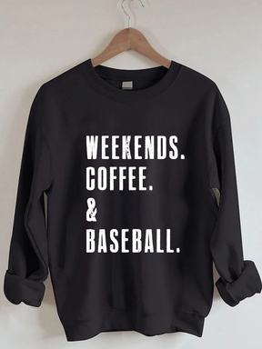 Sweat-shirt café et baseball du week-end