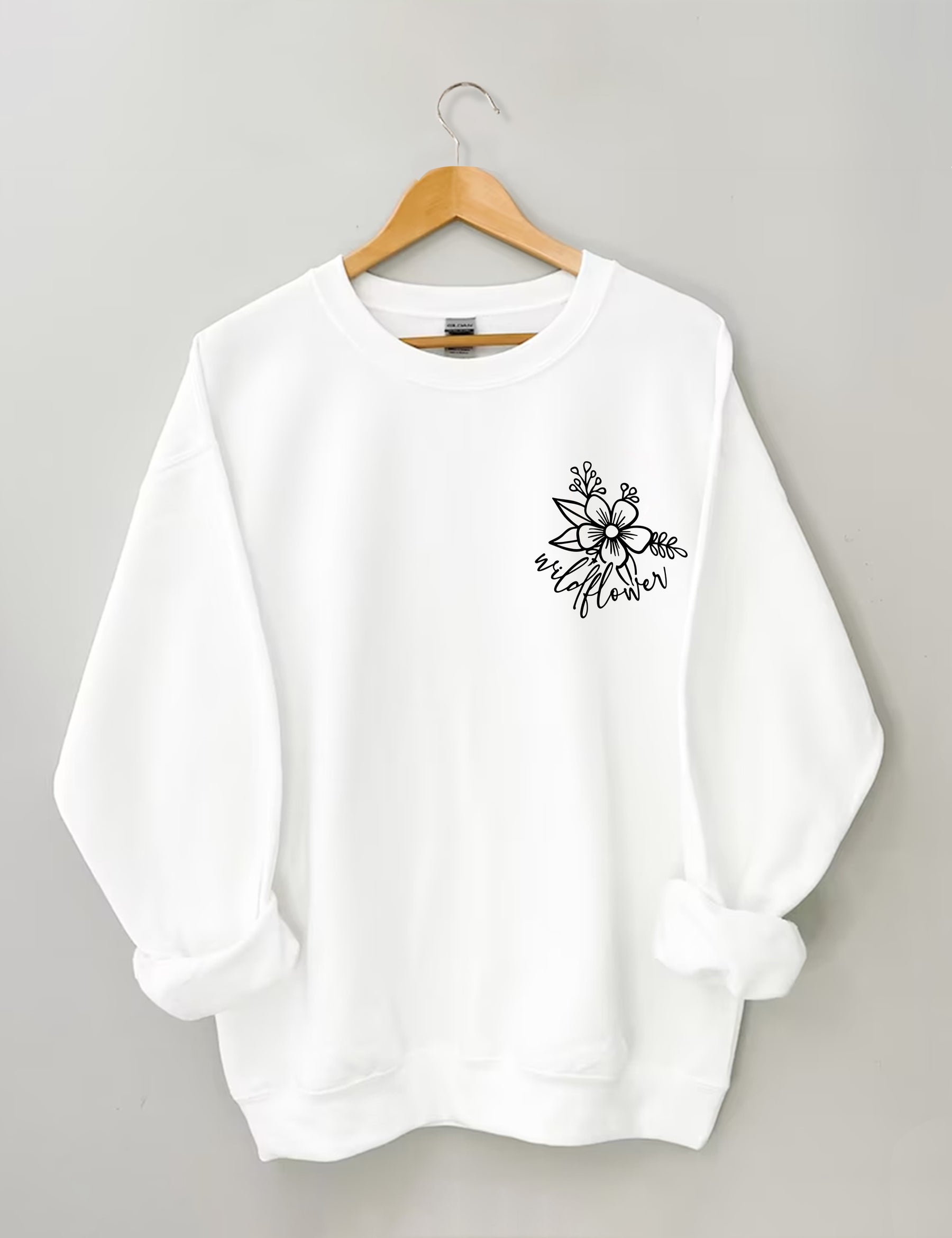 Sweat-shirt J'aime les fleurs sauvages