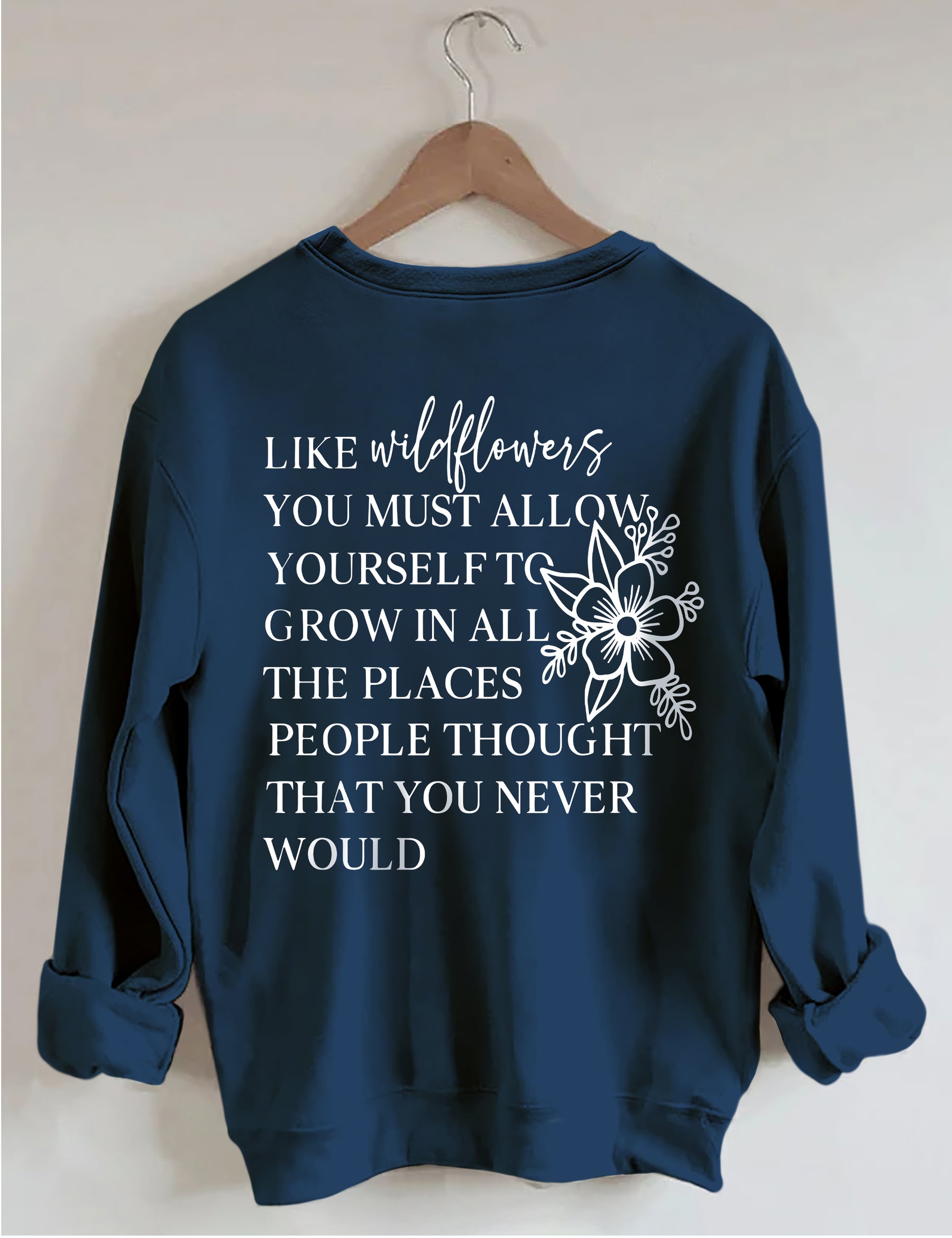 Sweat-shirt J'aime les fleurs sauvages
