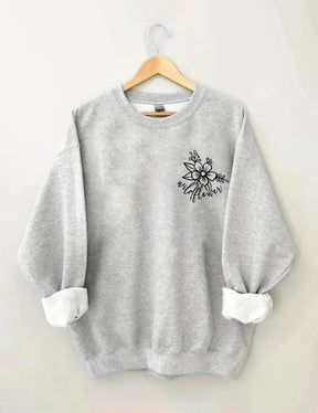 Sweat-shirt J'aime les fleurs sauvages