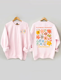 Boho Wildflower Crewneck Sweatshirt