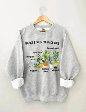 Choses que je fais pendant mon temps libre Sweat-shirt