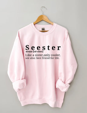 Sweat-shirt plus frais Seester Like A Sister Only