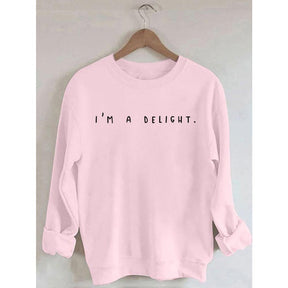 I'm A Delight Printed Sweatshirt