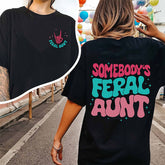 Somebody's Feral Tante Lässiges T-Shirt