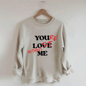 Sweat-shirt drôle tu m'aimes