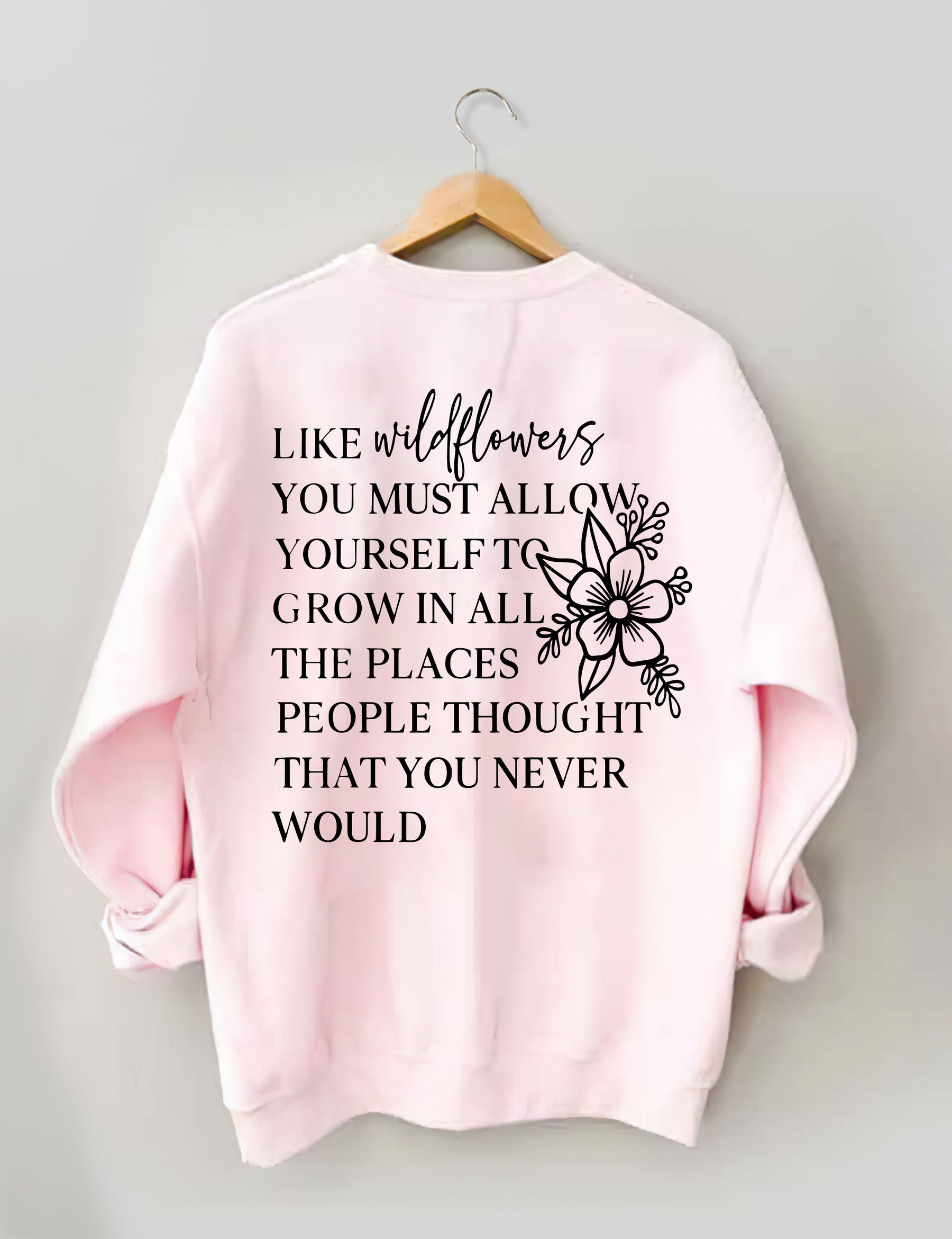 Sweat-shirt J'aime les fleurs sauvages
