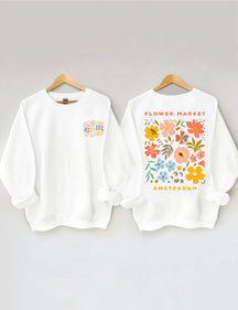 Boho Wildflower Crewneck Sweatshirt