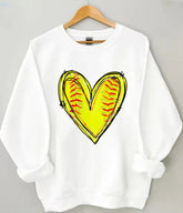 Baseball Heart Sweatshirt