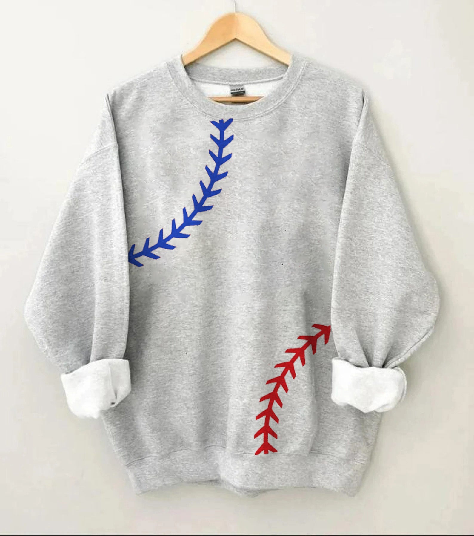 Baseball Print Sweatshirt