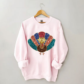 Sweat-shirt d'automne vintage dinde de Thanksgiving