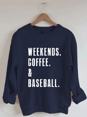 Sweat-shirt café et baseball du week-end