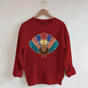 Sweat-shirt d'automne vintage dinde de Thanksgiving