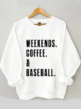 Sweat-shirt café et baseball du week-end