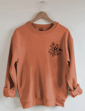 Sweat-shirt J'aime les fleurs sauvages