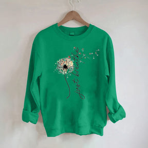 Just Breathe Print Sweatshirt